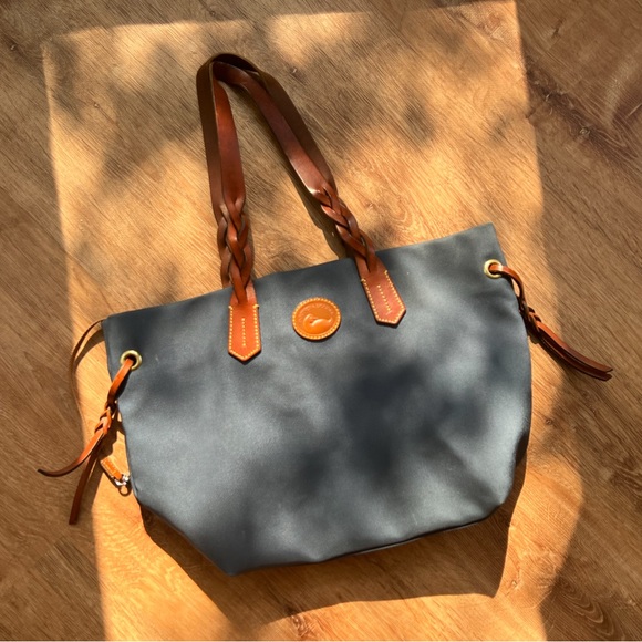 Dooney & Bourke Nylon Tote Bag - Navy Blue - Picture 1 of 15